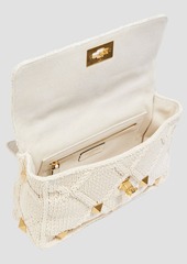 Valentino Garavani - Roman Stud knitted shoulder bag - White - OneSize