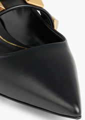 Valentino Garavani - Roman Stud leather mules - Black - EU 38