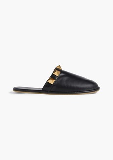 Valentino Garavani - Roman Stud leather slippers - Black - EU 36