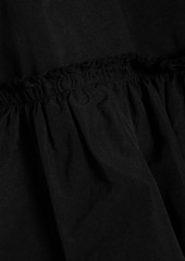 Valentino Garavani - Ruffled cotton and silk-blend coat - Black - IT 40