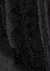 Valentino Garavani - Ruffled silk-chiffon blouse - Black - IT 42
