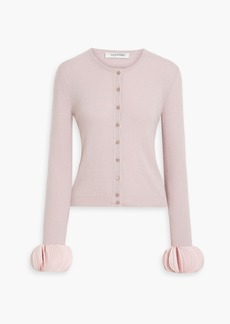 Valentino Garavani - Ruffled wool and cashmere-blend cardigan - Pink - M