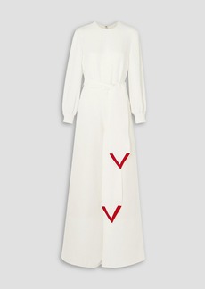 Valentino Garavani - Silk-cady wide-leg jumpsuit - White - IT 36