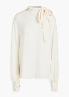 Valentino Garavani - Silk crepe de chine blouse - White - IT 44