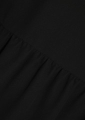 Valentino Garavani - Smocked silk-crepe dress - Black - IT 44