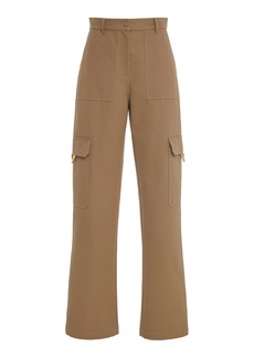 Valentino Garavani - Straight-Leg Cotton-Blend Cargo Pants - Neutral - IT 40 - Moda Operandi