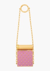 Valentino Garavani - Studded enamel gold-tone lipstick holder - Pink - OneSize