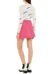 Valentino Garavani - Topstitched jersey mini skirt - Pink - IT 40