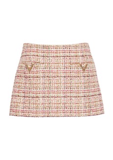 Valentino Garavani - Tweed Mini Skirt - Multi - IT 38 - Moda Operandi