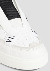 Valentino Garavani - VL7N pebbled-leather slip-on sneakers - White - EU 42.5