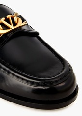 Valentino Garavani - VLOGO Chain leather loafers - Black - EU 36