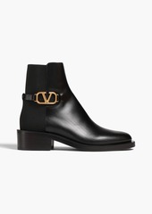 Valentino Garavani - VLOGO leather ankle boots - Black - EU 35.5