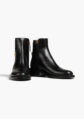 Valentino Garavani - VLOGO leather ankle boots - Black - EU 35.5