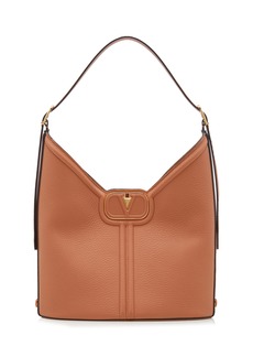 Valentino Garavani - VLogo Leather Tote Bag - Brown - OS - Moda Operandi