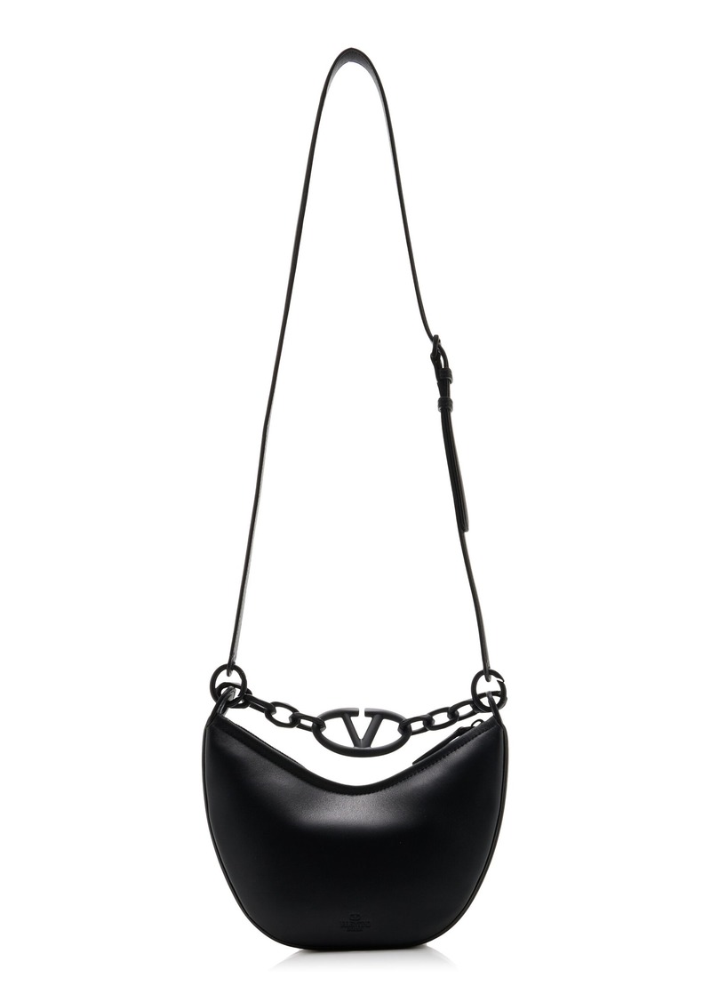 Valentino Garavani - Vlogo Moon Leather Mini Bag - Black - OS - Moda Operandi