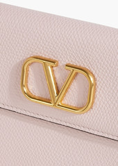 Valentino Garavani - VLOGO pebbled-leather wallet - Pink - OneSize