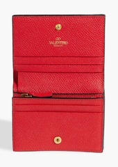 Valentino Garavani - VLOGO pebbled-leather wallet - Red - OneSize