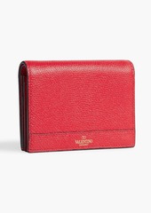Valentino Garavani - VLOGO pebbled-leather wallet - Red - OneSize