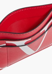 Valentino Garavani - VLOGO printed leather cardholder - Red - OneSize