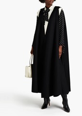 Valentino Garavani - Wool and cashmere-blend felt cape - Black - IT 40