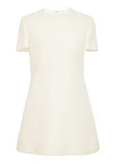 Valentino Garavani - Wool-Blend Mini Dress - White - IT 44 - Moda Operandi