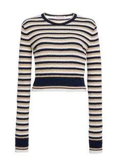 Valentino Garavani - Wool-Blend Striped Knit Top - Stripe - S - Moda Operandi