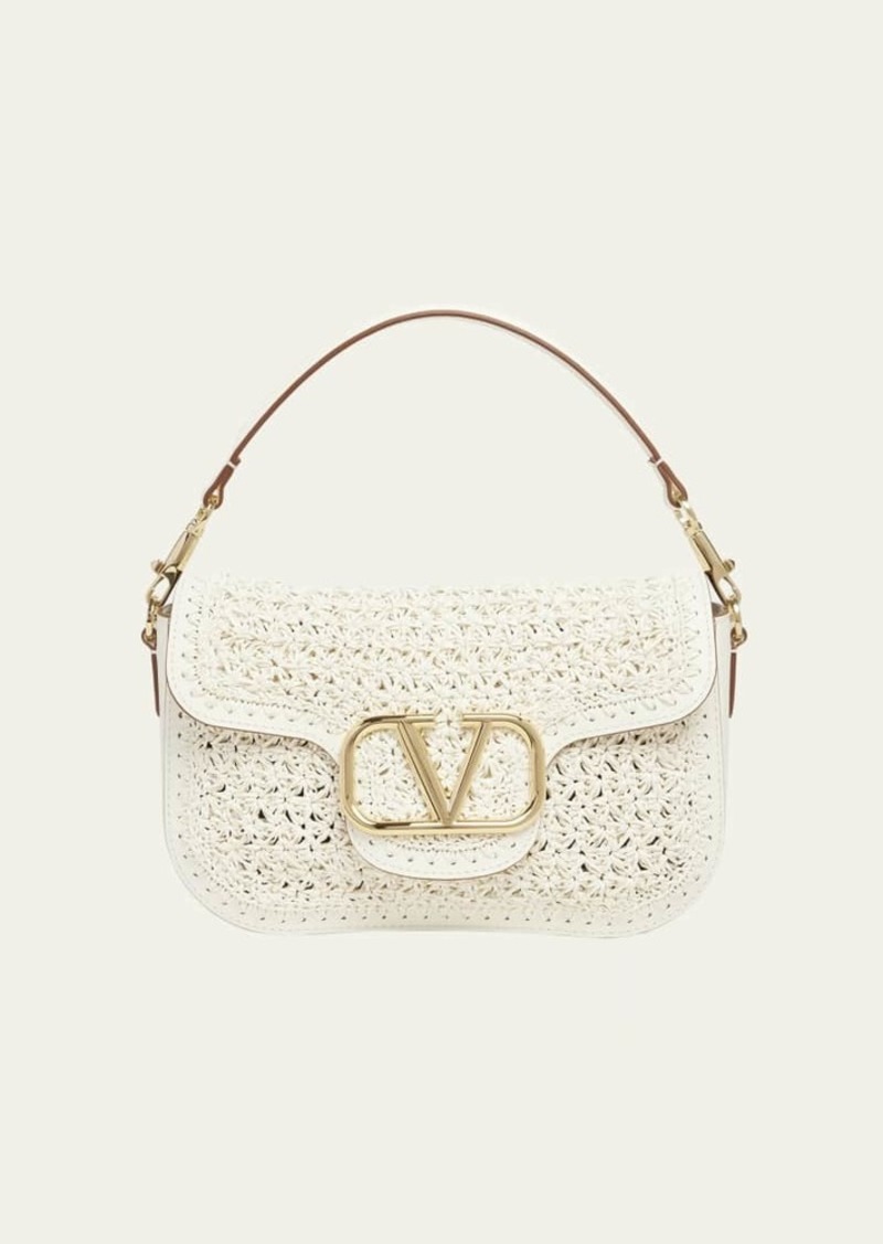 Valentino Garavani Alltime VLOGO Crochet Shoulder Bag