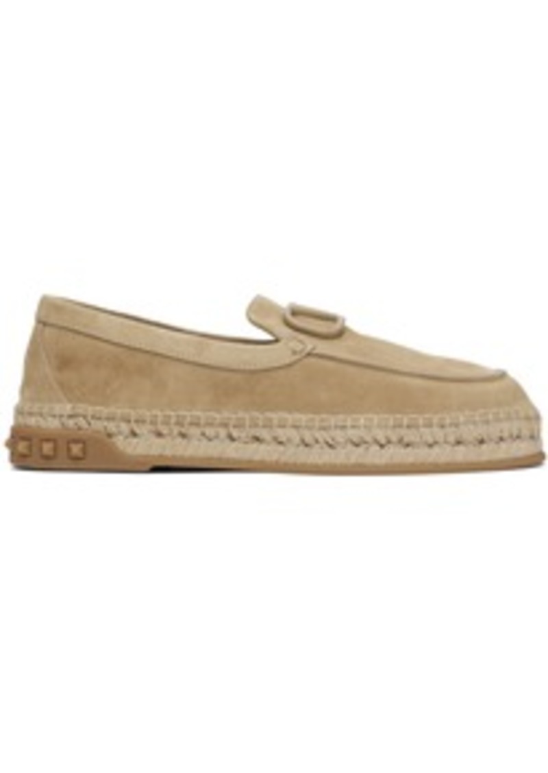 Valentino Garavani Beige VLogo Espadrilles