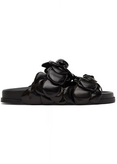 Valentino Garavani Black 03 Rose Edition Atelier Petal Sandals