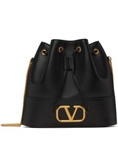 Valentino Garavani Black Mini VLogo Bag