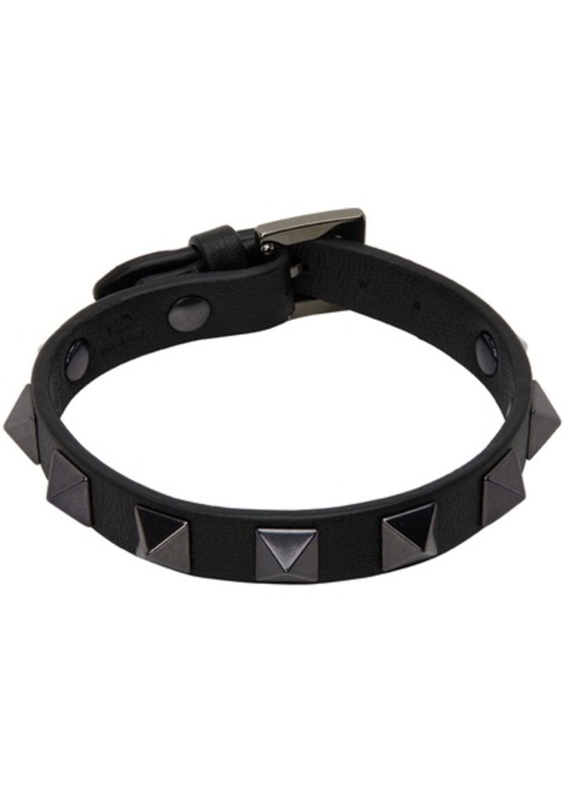 Valentino Garavani Black Rockstud Bracelet