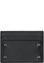 Valentino Garavani Black Rockstud Card Holder