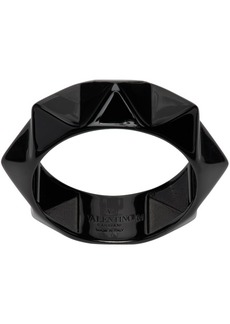 Valentino Garavani Black Rockstud Ring