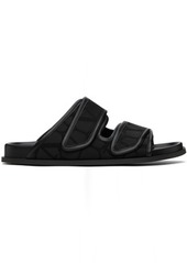 Valentino Garavani Black Toile Iconographe Sandals