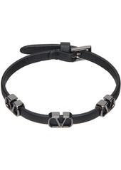 Valentino Garavani Black VLogo Bracelet