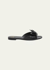 Valentino Garavani Butterfly Leather Flat Slide Sandals