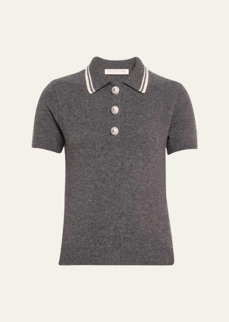 Valentino Garavani Cashmere Polo Top