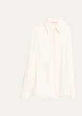 Valentino Garavani Classic Button Down Silk Blouse