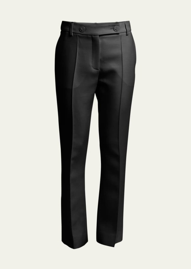 Valentino Garavani Crepe Couture Boot-Cut Tailored Trousers