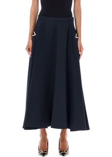 VALENTINO GARAVANI Crepe Couture Midi Skirt