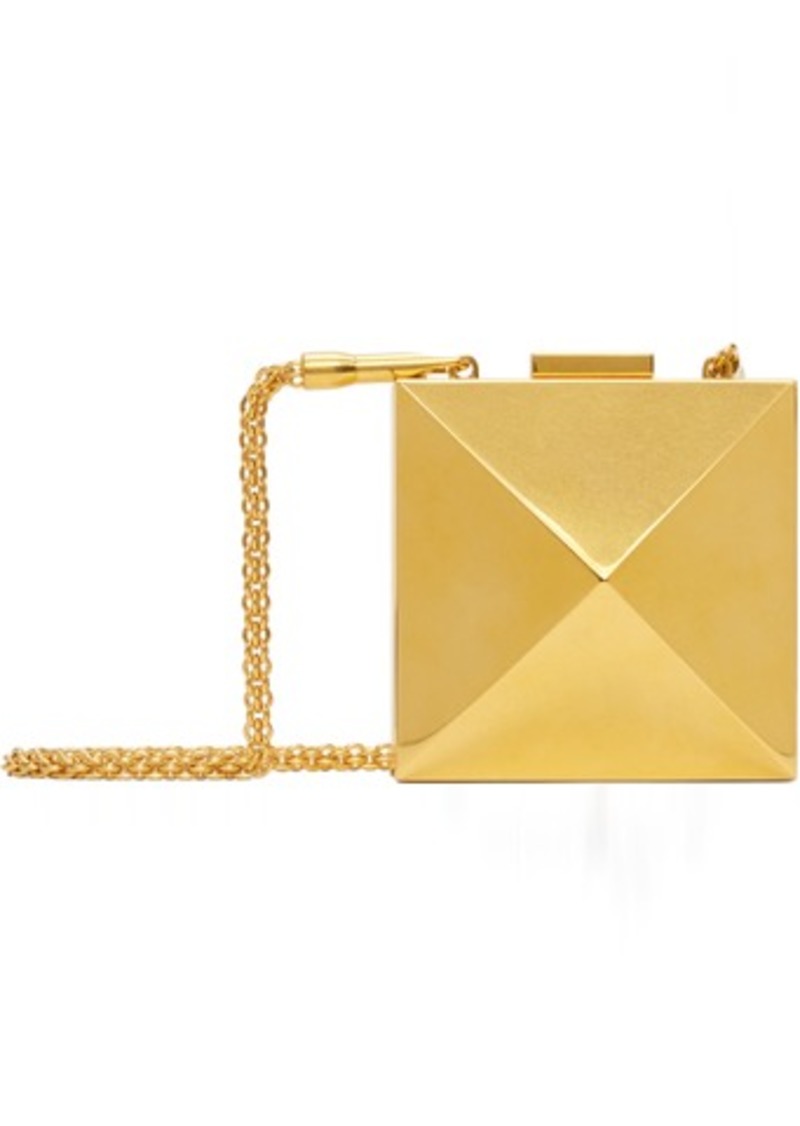 Valentino Garavani Gold Mini Carry Secrets Bag