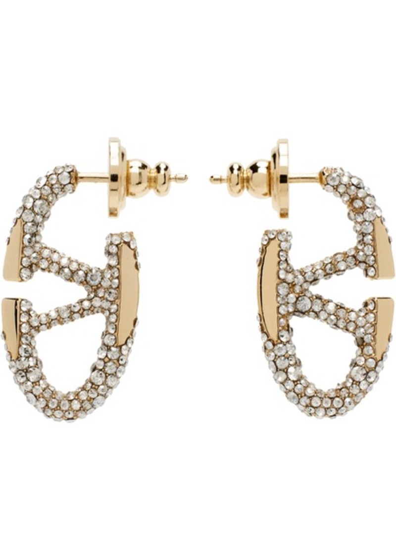 Valentino Garavani Gold The Bold Edition VLogo Earrings