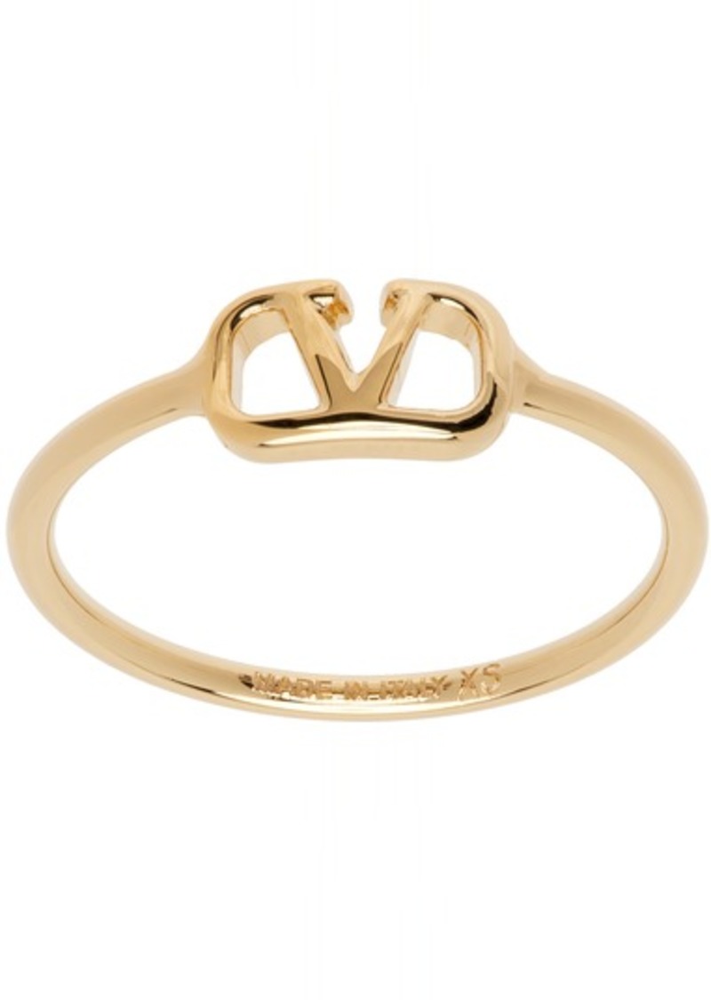 Valentino Garavani Gold VLogo Ring