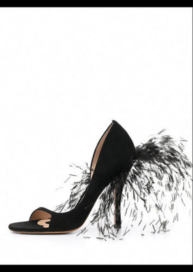Valentino Valentino Garavani High-Heel Sandal with Feathers | Shoes