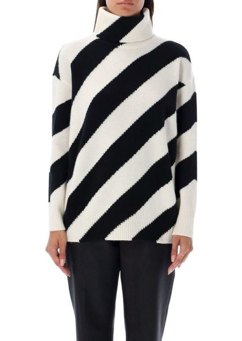 VALENTINO GARAVANI High neck stripes sweater