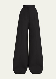 Valentino Garavani High-Rise Wide-Leg Wool Trousers