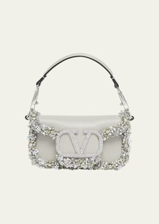 Valentino Garavani Loco Small Jeweled Leather Shoulder Bag