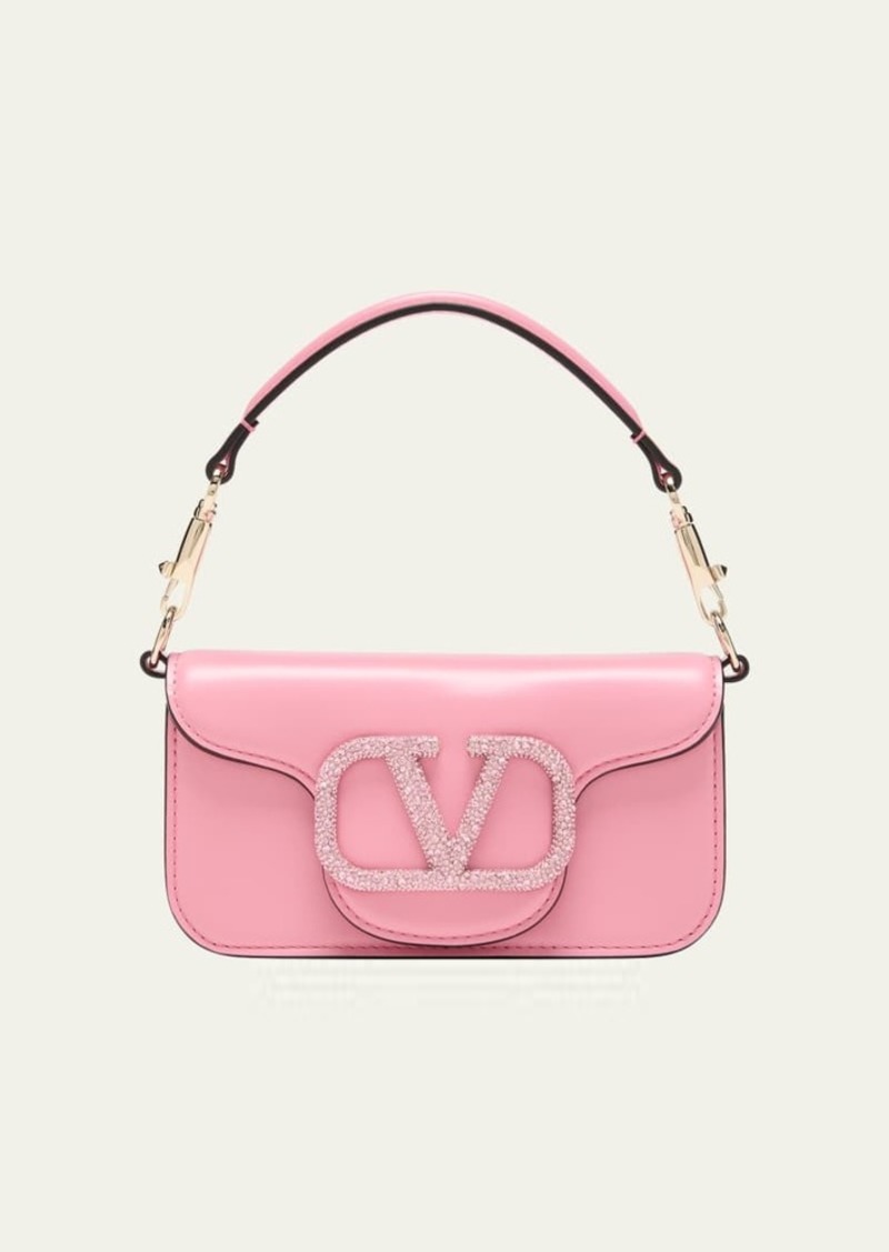 Valentino Garavani Loco Small VLOGO Rhinestone Shoulder Bag