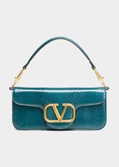 Valentino Garavani Loco VLOGO Snake-Embossed Shoulder Bag