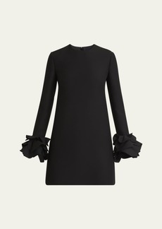 Valentino Garavani Long-Sleeve Ruffled Mini Dress